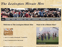 Tablet Screenshot of lexingtonminutemen.com